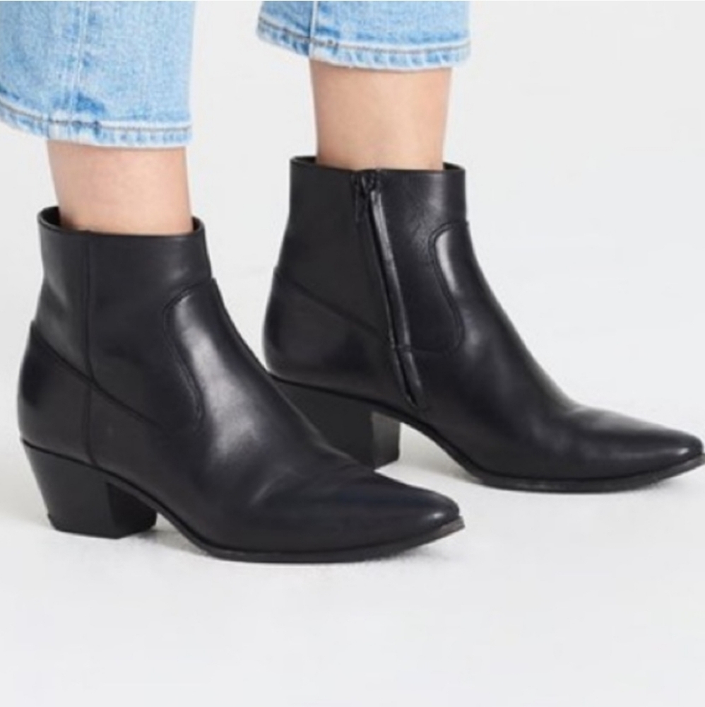 YSL Saint Laurent RARE black Ankle Boots size 8.5